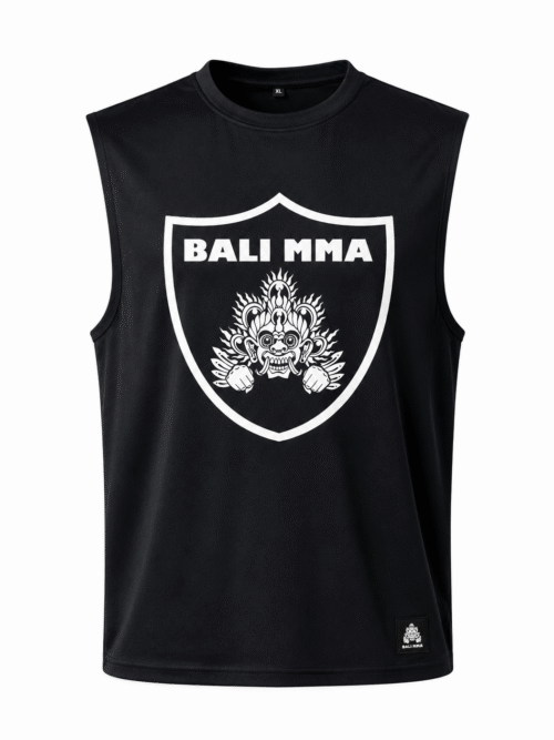 Black Raiders Muscle Shirt White Front "Raiders" Muscle Tank - Black