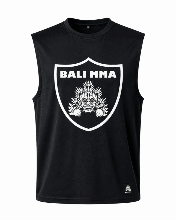 Black Raiders Muscle Shirt White Front "Raiders" Muscle Tank - Black