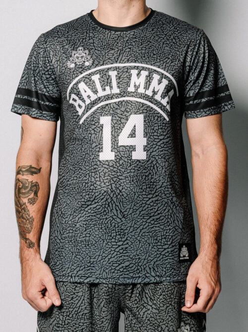 Grey Cement Dry Fit Front Performance Tee "Grey Cement"