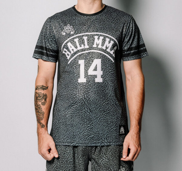 Grey Cement Dry Fit Front Performance Tee "Grey Cement"